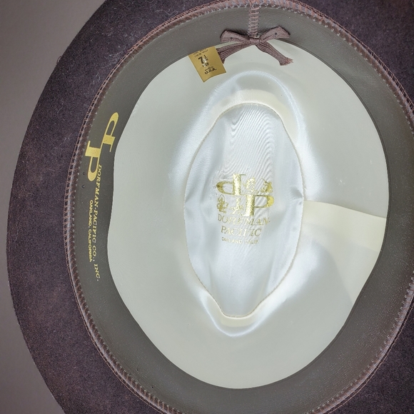 Vintage Dorfman Pacific Brown Wool Felt Men's Hat, Size 7 1/8. - Picture 5 of 6